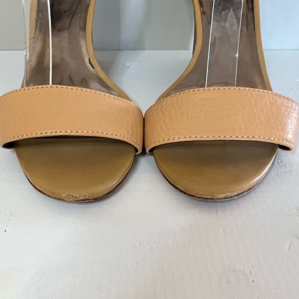 Coach Sharrin Tan/ Metallic Leather Wedges size 9 - Picture 9 of 10